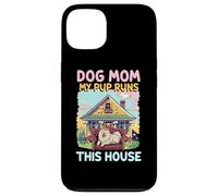 Maman Chien Mon Chiot règne sur Cette Maison Maman Coque pour iPhone 13