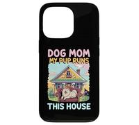 Maman Chien Mon Chiot règne sur Cette Maison Maman Coque pour iPhone 13 Pro