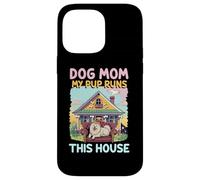 Maman Chien Mon Chiot règne sur Cette Maison Maman Coque pour iPhone 14 Pro Max