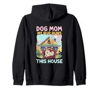 Maman Chien Mon Chiot règne sur Cette Maison Maman Sweat à Capuche