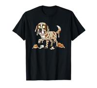 Maman Citrouille Amusante Saint Bernard Halloween Enfants Hommes Femmes T-Shirt