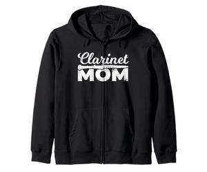 Maman Clarinette Amoureuse de la Clarinette Clarinette Sweat à Capuche