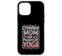 Maman créative avec Une Passion pour la Vie des Amateurs de Yoga Coque pour iPhone 12 Mini
