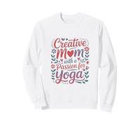 Maman créative avec Une Passion pour la Vie des Amateurs de Yoga Sweatshirt