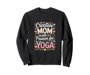 Maman créative avec Une Passion pour la Vie des Amateurs de Yoga Sweatshirt
