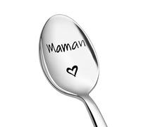 Maman Cuillère à Thé Café Cadeau Pour Maman Cadeau Anniversaire Maman Cadeaux pour Mère Présent de Retraite pour Sa Maman Cadeaux Anniversaire pour Mamans Cadeau Mère Fille Fils Cadeaux Noel Maman