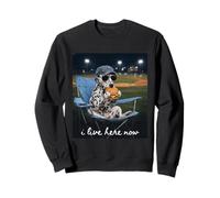 Maman de Baseball dalmate drôle, Je vis Ici Maintenant Sweatshirt