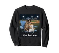 Maman de Baseball guépard drôle, Je vis Ici Maintenant Sweatshirt
