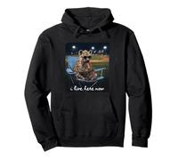 Maman de Baseball hyène drôle, Je vis Ici Maintenant Sweat à Capuche