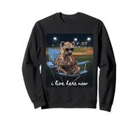 Maman de Baseball hyène drôle, Je vis Ici Maintenant Sweatshirt