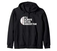 Maman de Baseball, Je Serai Toujours sa Plus Grande Fan Sweat à Capuche