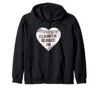 Maman de Baseball, Je Serai Toujours sa Plus Grande Fan Sweat à Capuche