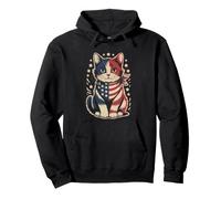 Maman De Chat Patriote Drapeau USA Americaine Quatre Juillet Sweat à Capuche