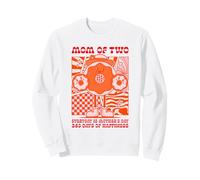 Maman de Deux Enfants - Chaque Jour C'est la fête des mères (Graphique rétro) Sweatshirt