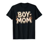 Maman De Garçons Élever des Fils Rétro Vintage Badge T-Shirt