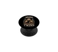 Maman de Jumeaux Design Ours PopSockets PopGrip Adhésif