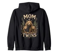 Maman de Jumeaux Design Ours Sweat à Capuche