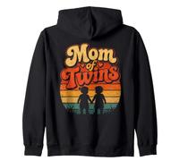Maman de Jumeaux Design Rétro Vintage Sweat à Capuche