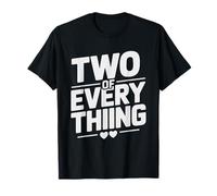 Maman De Jumeaux Deux Tout Vie Twins Double T-Shirt