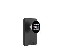 Maman de jumeaux fille et garçon empreintes de pas roses et PopSockets PopWallet pour MagSafe