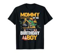 Maman de la fête d'anniversaire Crew Excavator T-Rex Mom T-Shirt