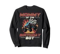 Maman de la fête d'anniversaire Monster Truck Mom Sweatshirt