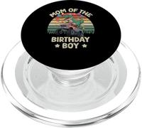 Maman de la fête d'anniversaire Monster Truck T-Rex Mommy PopSockets PopGrip pour MagSafe