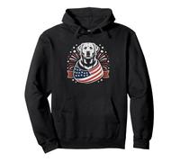 Maman De Labrador Patriote Drapeau Lab Quatre Juillet Sweat à Capuche