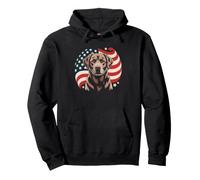 Maman De Labrador Patriote Drapeau Quatre Juillet Lab Sweat à Capuche