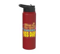 Maman de l'année Demandez-moi après le jour du Oui Stainless Steel Insulated Water Bottle