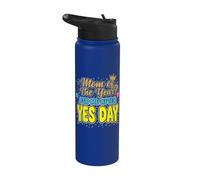 Maman de l'année Demandez-moi après le jour du Oui Stainless Steel Insulated Water Bottle