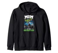 Maman de l'anniversaire garçon Dinosaure Monstre Camion Sweat à Capuche