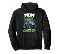 Maman de l'anniversaire garçon Dinosaure Monstre Camion Sweat à Capuche