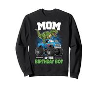 Maman de l'anniversaire garçon Dinosaure Monstre Camion Sweatshirt