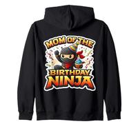 Maman de l'anniversaire Ninja Mother Son Party Mama Cool Parent Sweat à Capuche