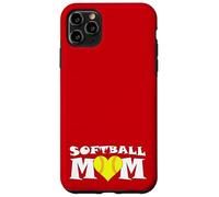 Maman de l'équipe de Softball Fastpitch, Jolie mère Sportive Coque pour iPhone 11 Pro Max