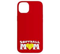 Maman de l'équipe de Softball Fastpitch, Jolie mère Sportive Coque pour iPhone 14 Plus