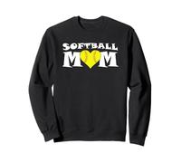 Maman de l'équipe de Softball Fastpitch, Jolie mère Sportive Sweatshirt
