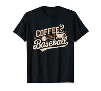 Maman De Little League Cafe Et Baseball Saison T-Shirt