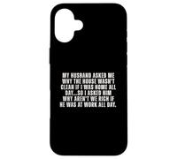 Maman de ménage Amusante Coque pour iPhone 16 Plus