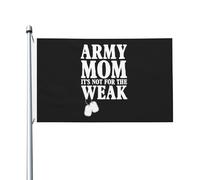 Maman De Militaire, Ce N'Est Pas Pour Les Faibles Garden Flag Couleurs Vives Drapeau De Jardin Solide Bannière Pour Mur Extérieur Vacances 3X5Ft