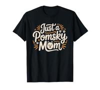 Maman De Pomsky Proprietaire Chien Juste Une Amoureuse des T-Shirt
