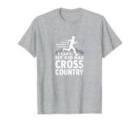 Maman de Ski de Fond : Je ne Peux Pas Que Mon Enfant fasse du Ski de Fond T-Shirt, Homme, Gris Chiné, L