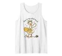 Maman de Trois garçons en Forme de cœur d'oie Humoristique Mama Life Cute Fun Débardeur
