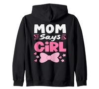 Maman Dit Que Le Sexe de la Fille révèle l'équipe de Vote Pink Daughter Sweat à Capuche