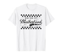 Maman drôle à Carreaux Vintage Mind Your Own Motherhood T-Shirt