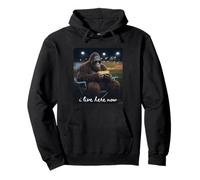 Maman drôle de Baseball Bigfoot, Je vis Ici Maintenant Sweat à Capuche