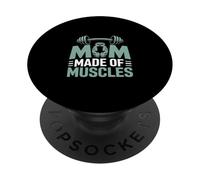 Maman drôle Faite de Muscles Qui Dit soulever des haltères PopSockets PopGrip Adhésif