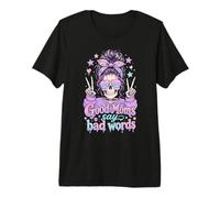 Maman Drôle Good Moms Say Bad Words Pastel Goth T-Shirt Haut de Gamme
