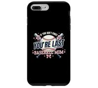 Maman du Baseball, si tu n'es Pas la première, tu ES la dernière Pink Hearts Coque pour iPhone 7 Plus/8 Plus